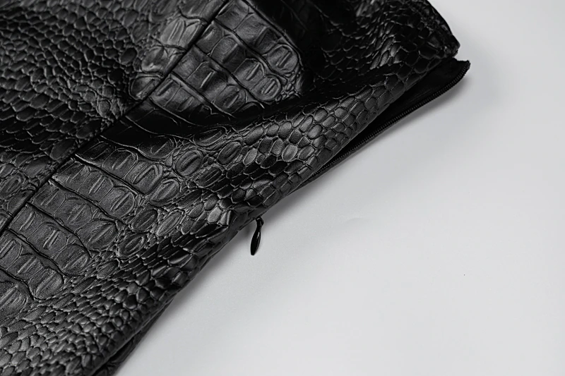 Robe faux cuir crocodile